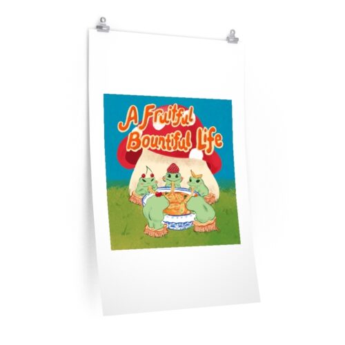 Fruitful Noodle Frogs Premium Matte Vertical Posters