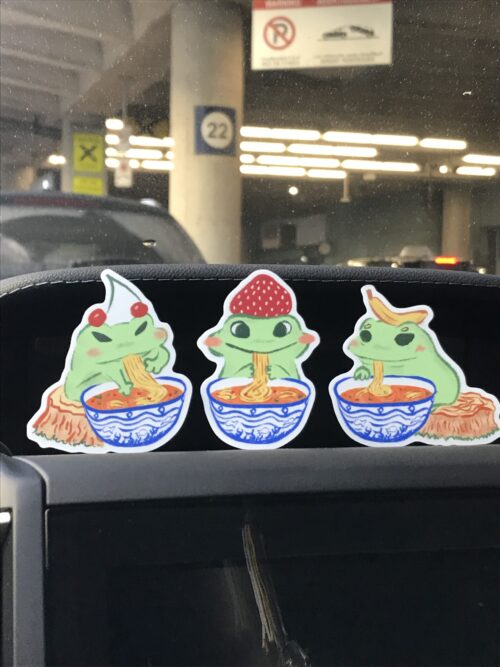Fruitful Frogs Sticker Set