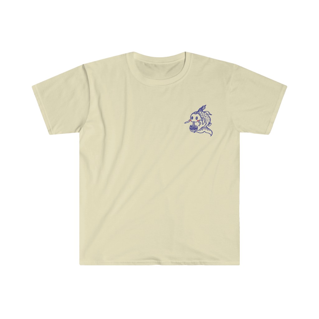Plain Corner Noodle Koi Cotton Tee - Image 3