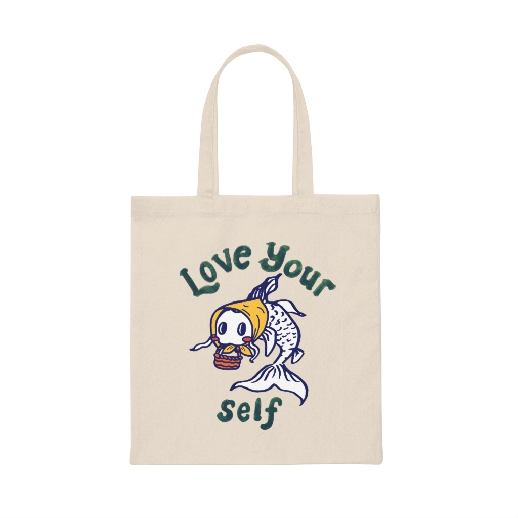 Love Yourself Babushkoi Canvas Tote Bag (hidden)