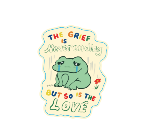 Neverending Love Frog Sticker