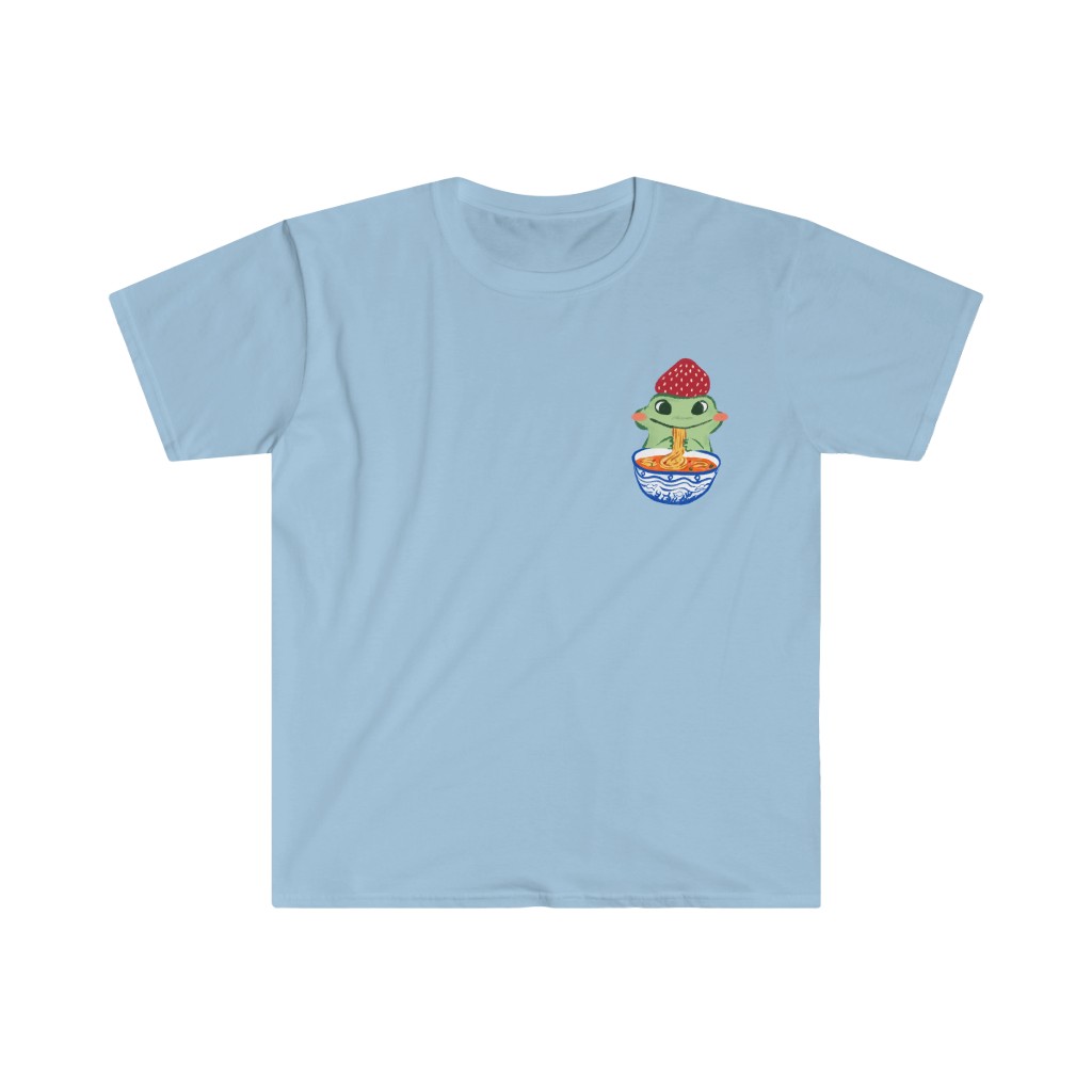 Strawberry Frog Corner Cotton Tee - Image 4