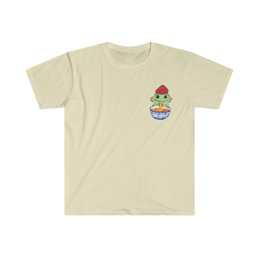 Strawberry Frog Corner Cotton Tee - Image 3