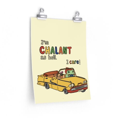 Chalant Frog Cream BG vertical posters
