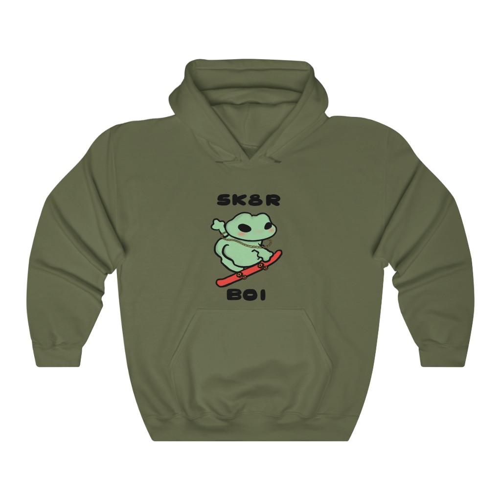 Skater Boi Frog Hoodie - Image 2