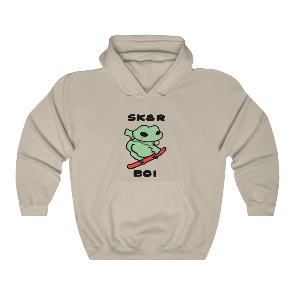 Skater Boi Frog Hoodie