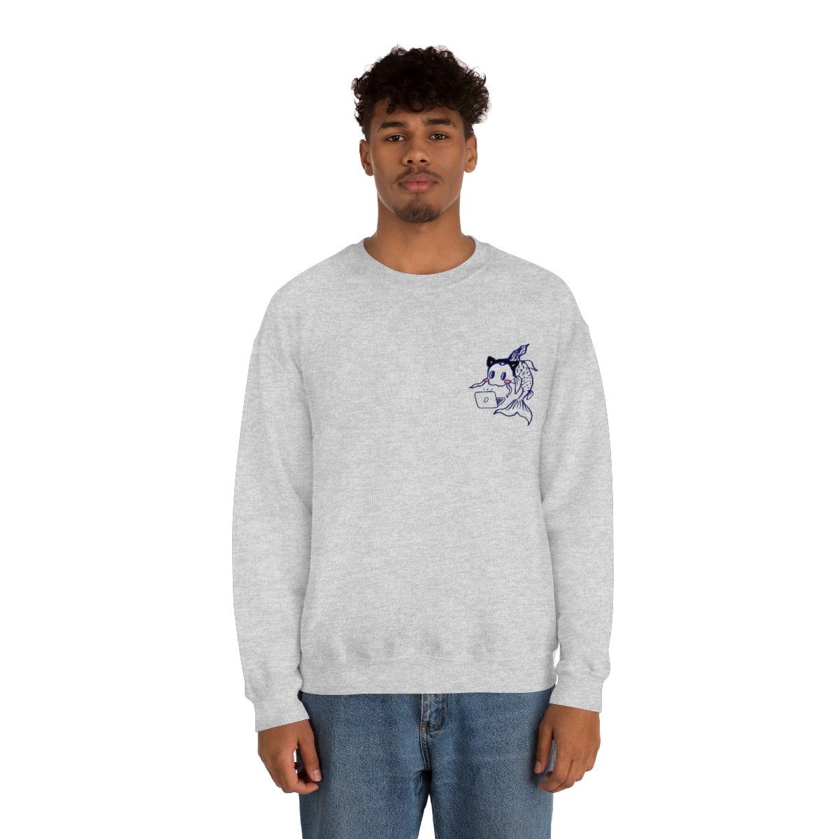 Catfish Koi Crewneck Sweatshirt - Image 22