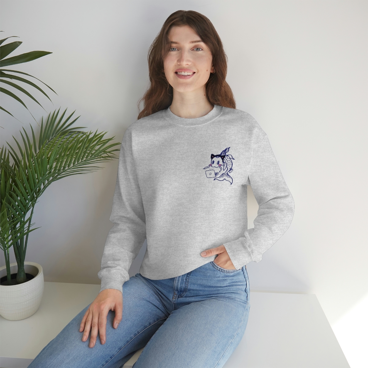 Catfish Koi Crewneck Sweatshirt - Image 25