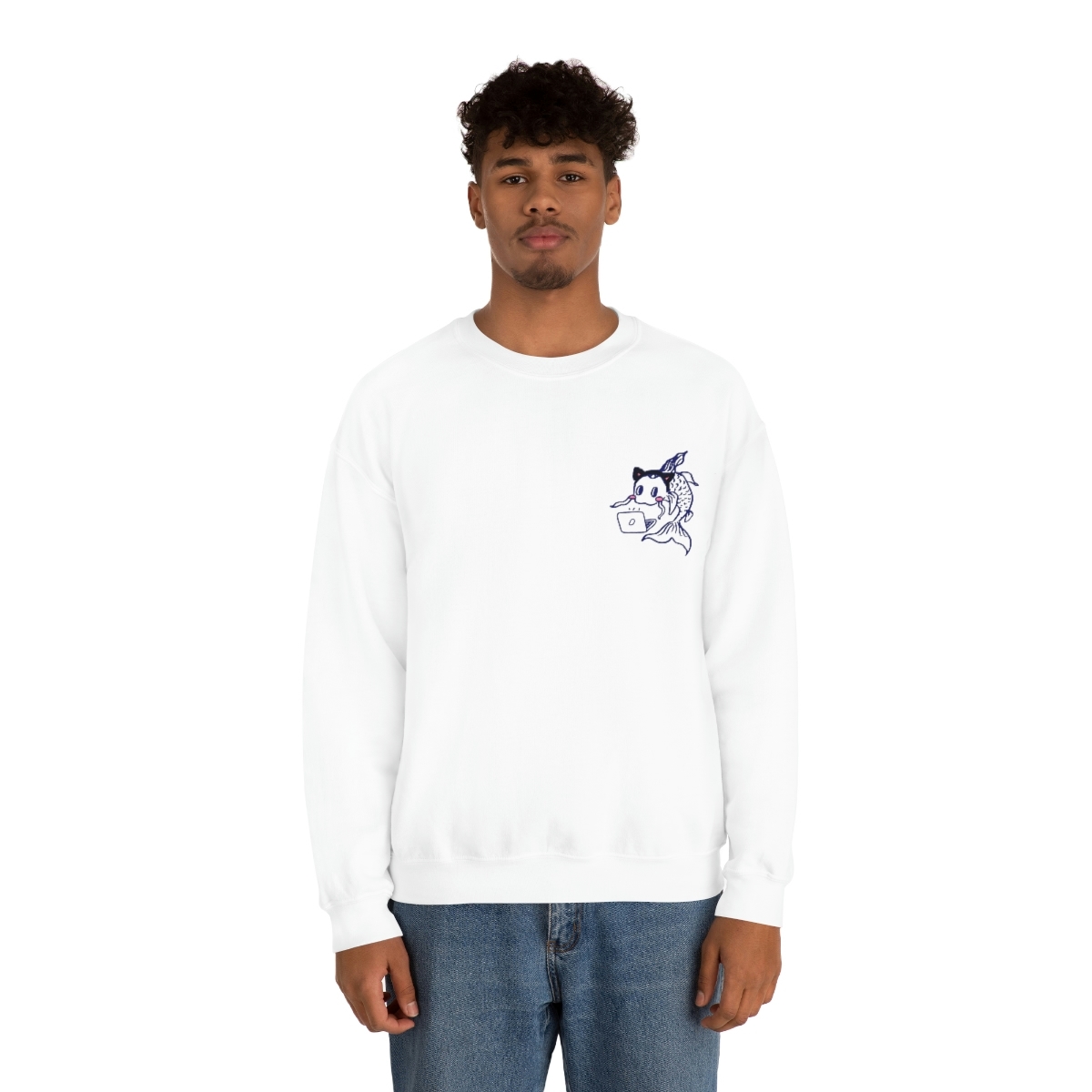 Catfish Koi Crewneck Sweatshirt - Image 13