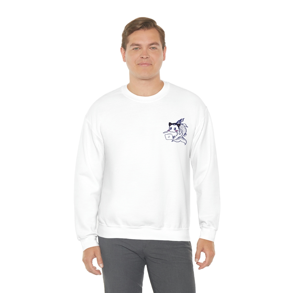 Catfish Koi Crewneck Sweatshirt - Image 14