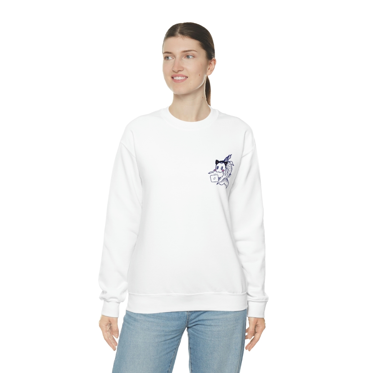 Catfish Koi Crewneck Sweatshirt - Image 15