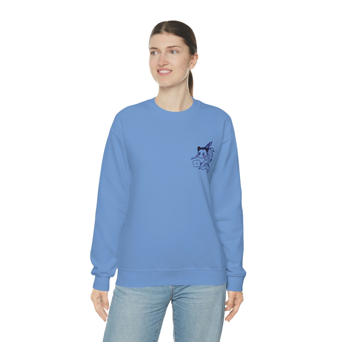 Catfish Koi Crewneck Sweatshirt - Image 51