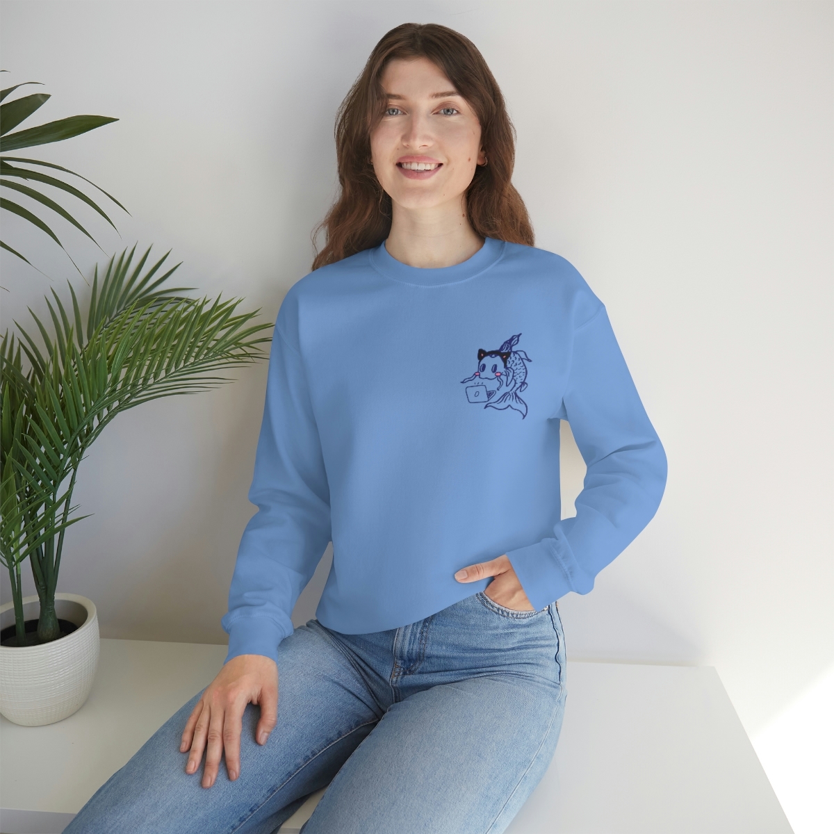 Catfish Koi Crewneck Sweatshirt - Image 52