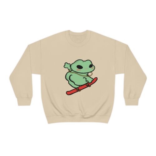 Skater Boi Frog Crewneck Sweatshirt