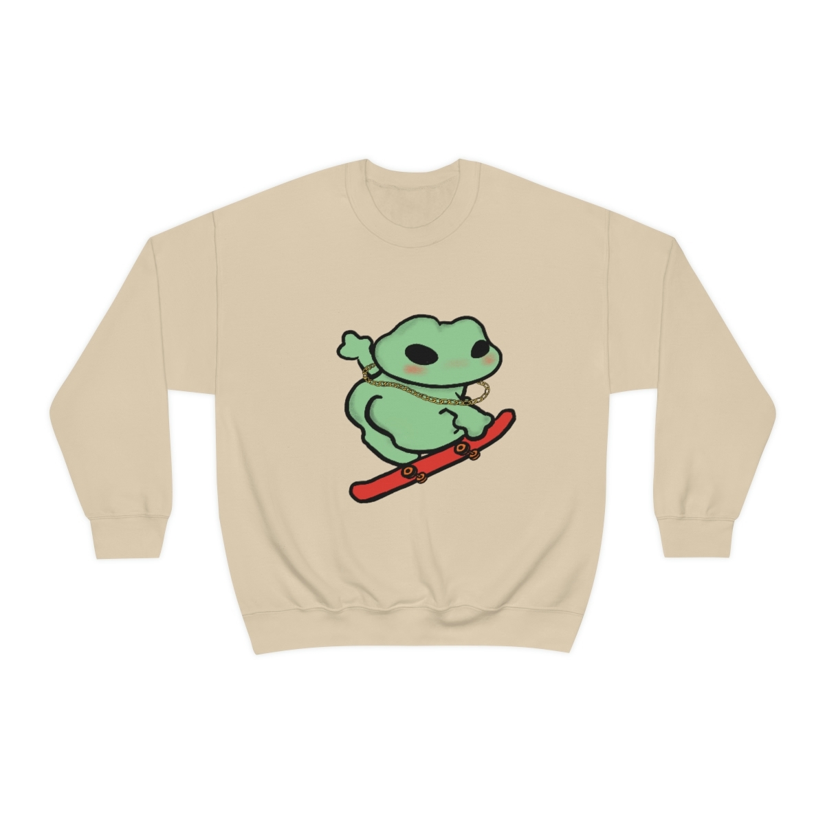 Skater Boi Frog Crewneck Sweatshirt