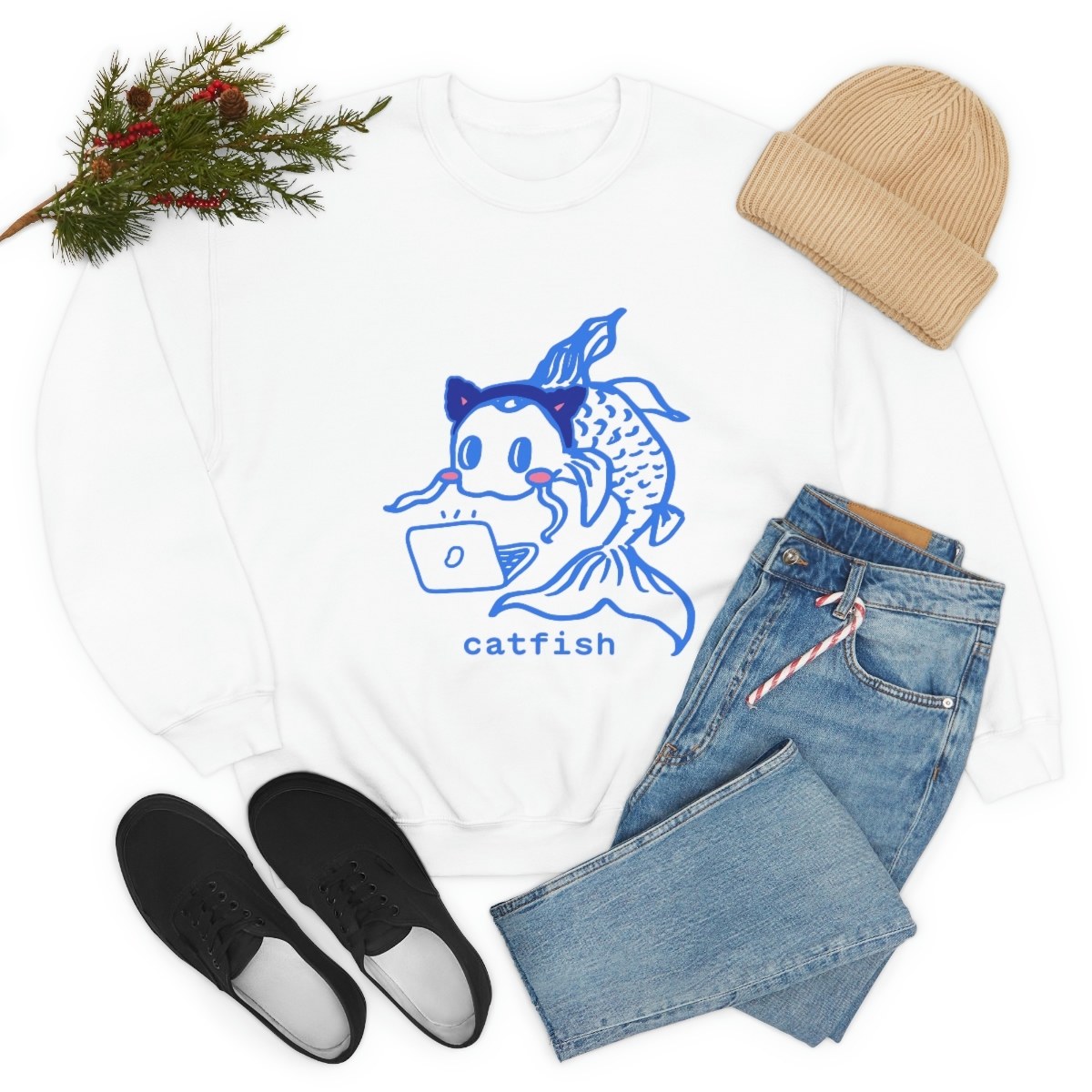 Catfish Crewneck Sweatshirt - Image 15