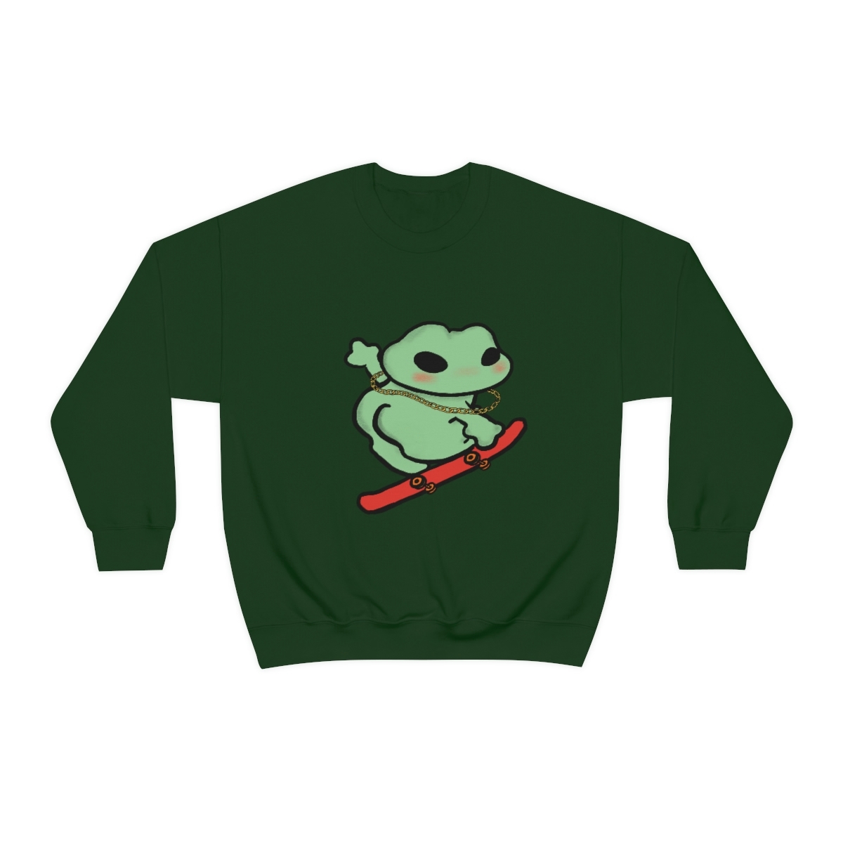 Skater Boi Frog Crewneck Sweatshirt - Image 17