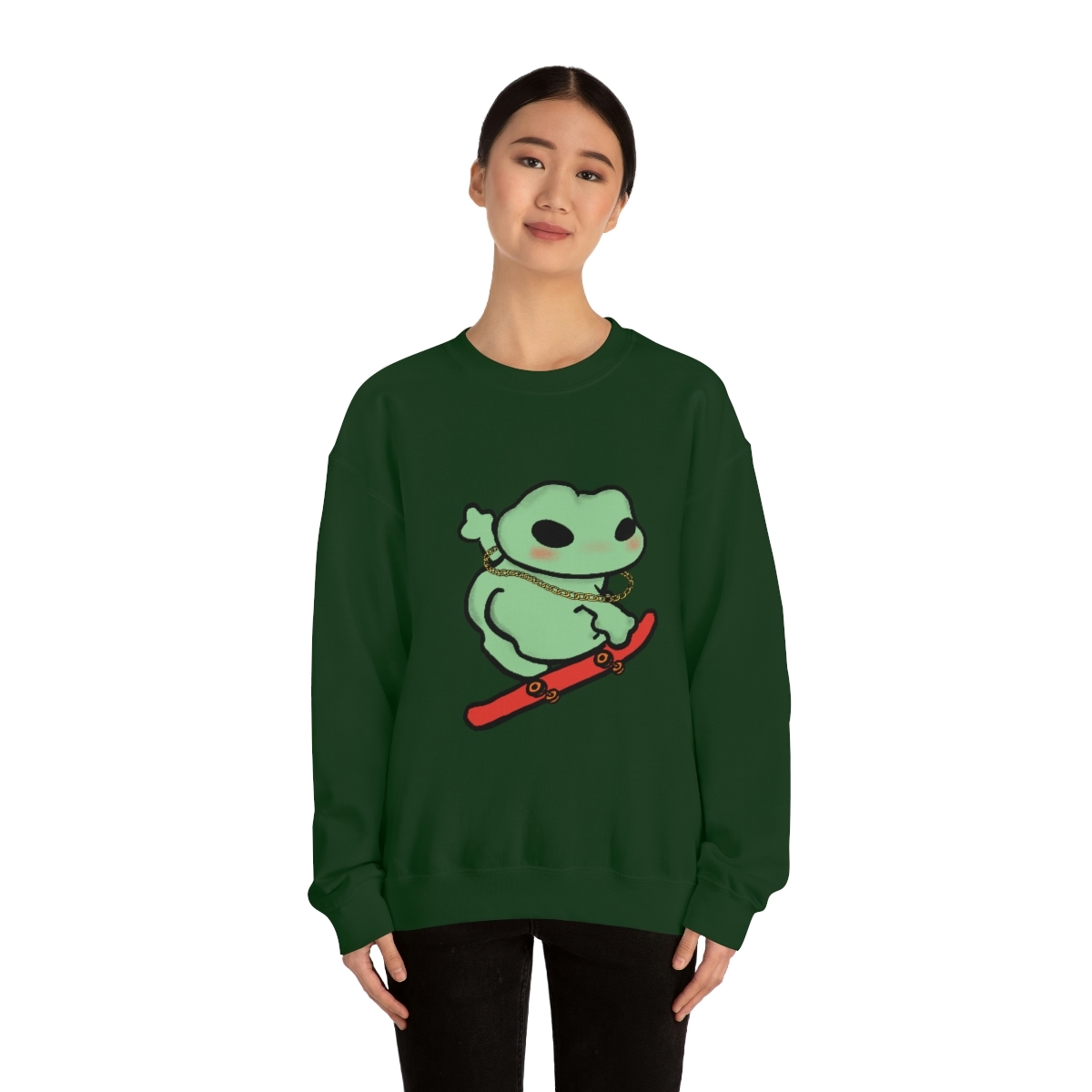 Skater Boi Frog Crewneck Sweatshirt - Image 18