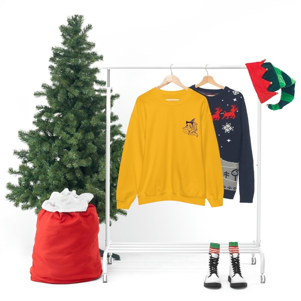 Catfish Koi Crewneck Sweatshirt - Image 36