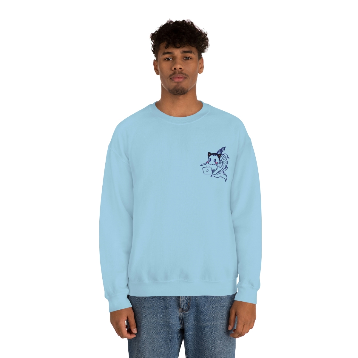 Catfish Koi Crewneck Sweatshirt - Image 40