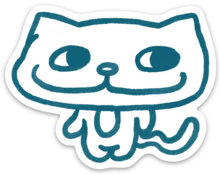 Goobert The Cat Sticker