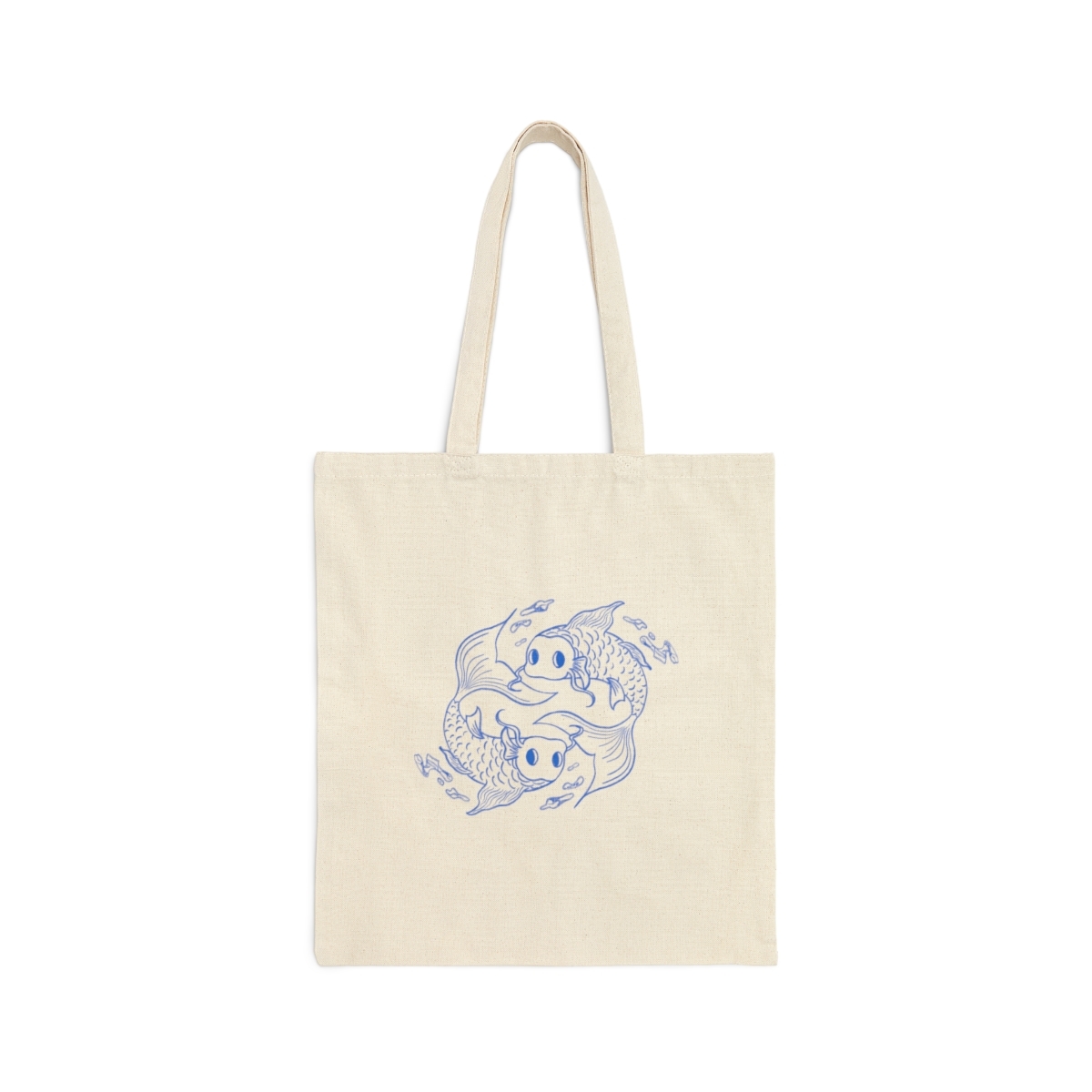 Plain Pisces Canvas Tote Bag