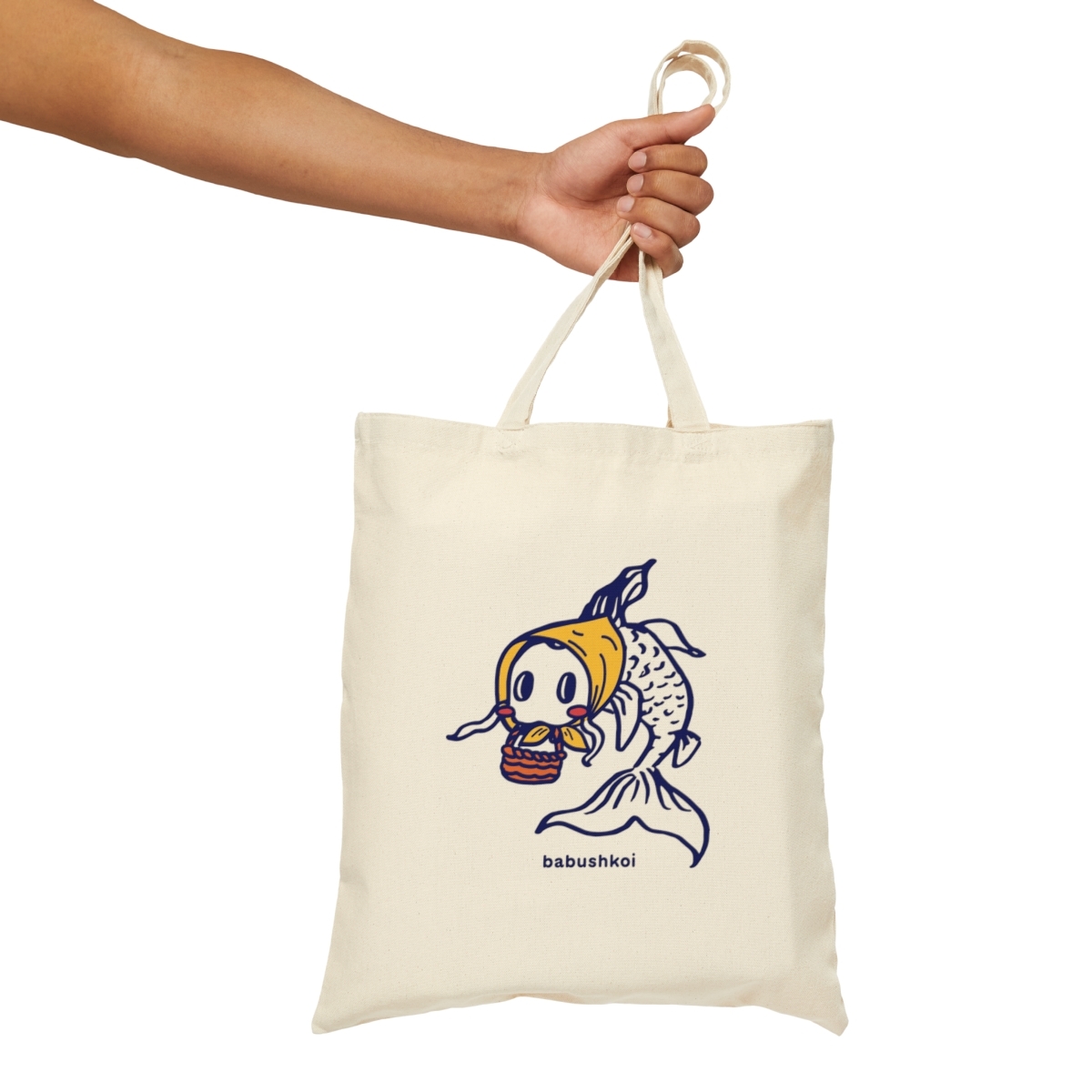 Plain Babushkoi Canvas Tote Bag - Image 5