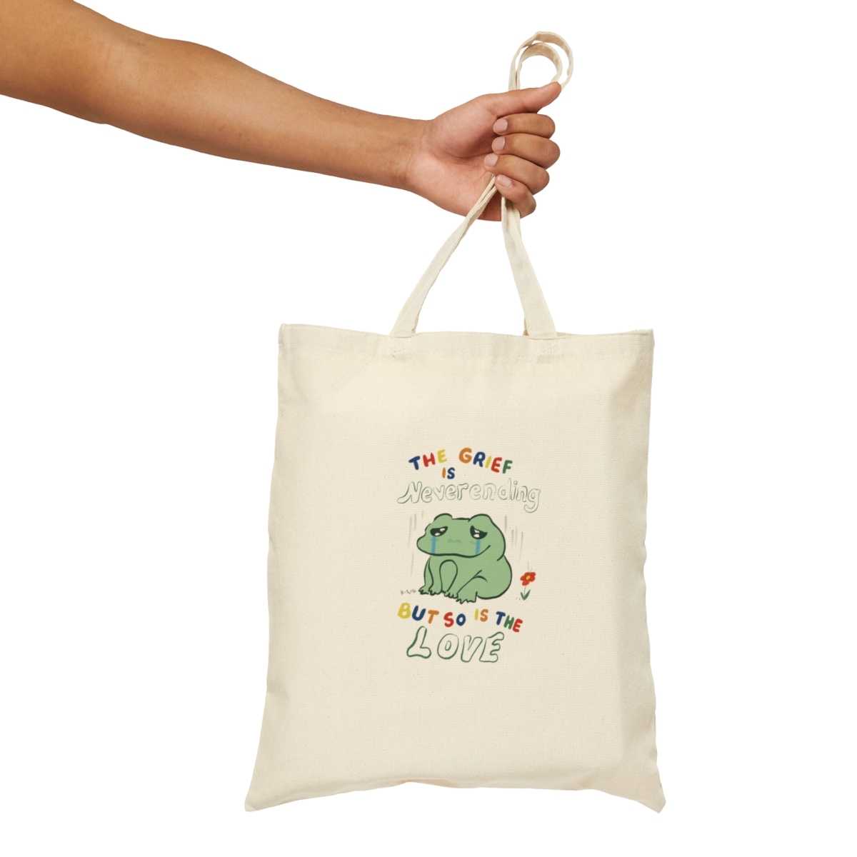 Neverending Love & Grief Frog Tote - Image 5