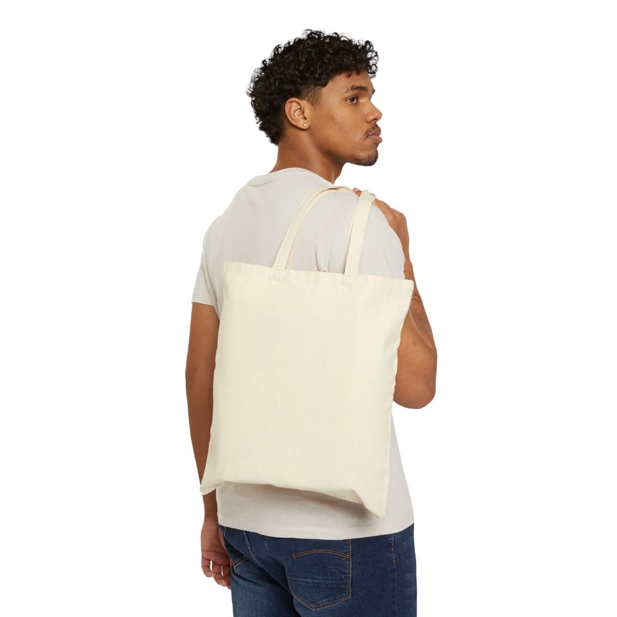 Outline Fruitful Frogs Canvas Tote Bag - Image 4